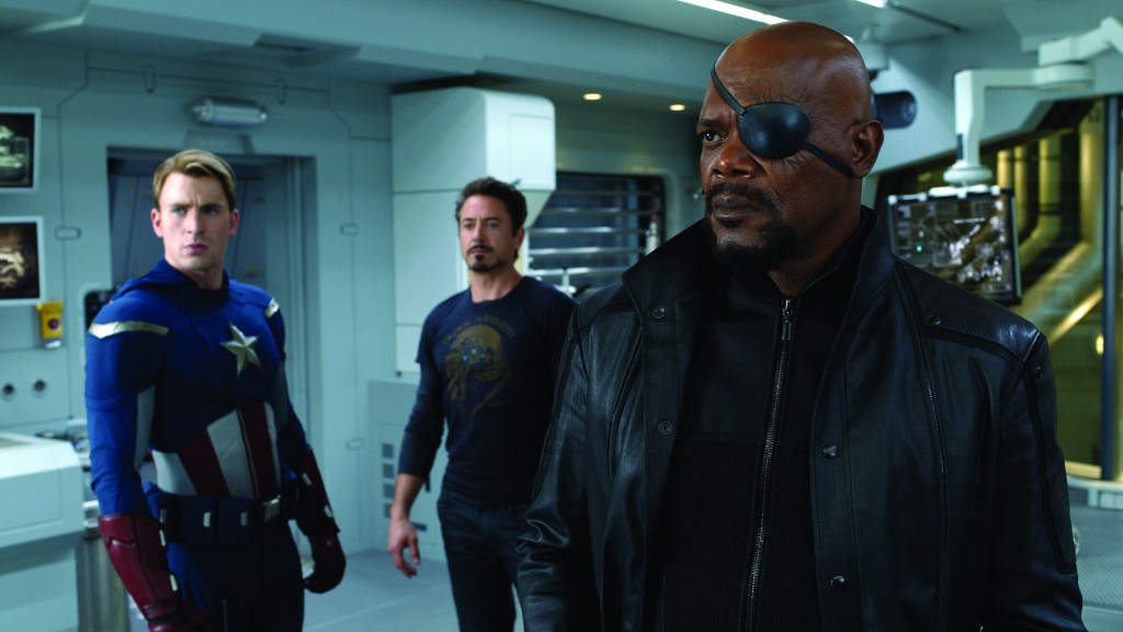Nick Fury, Captain America and Tony Stark